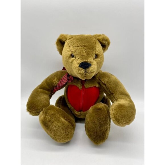 Vintage Mattel Emotions 1985 Teddy Bear With Heart Zippered Hidden Gift Box RARE - Picture 5 of 16